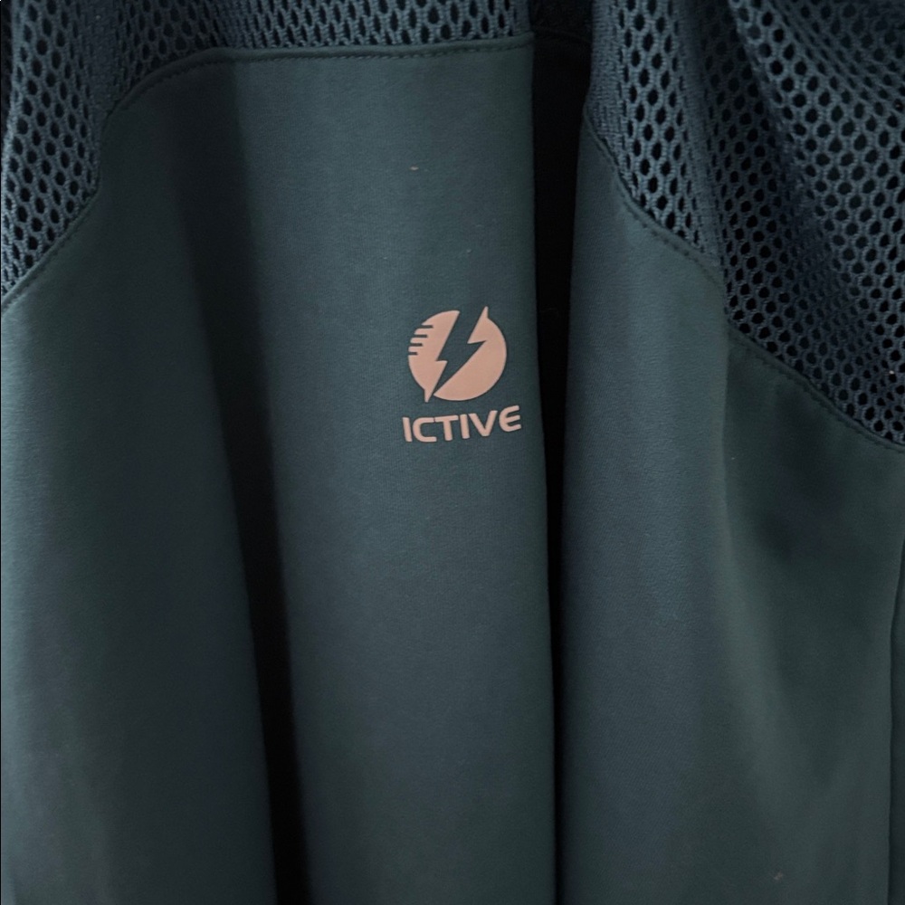 Teal IACTIVE workout top. Women’s L - Picture 4 of 4